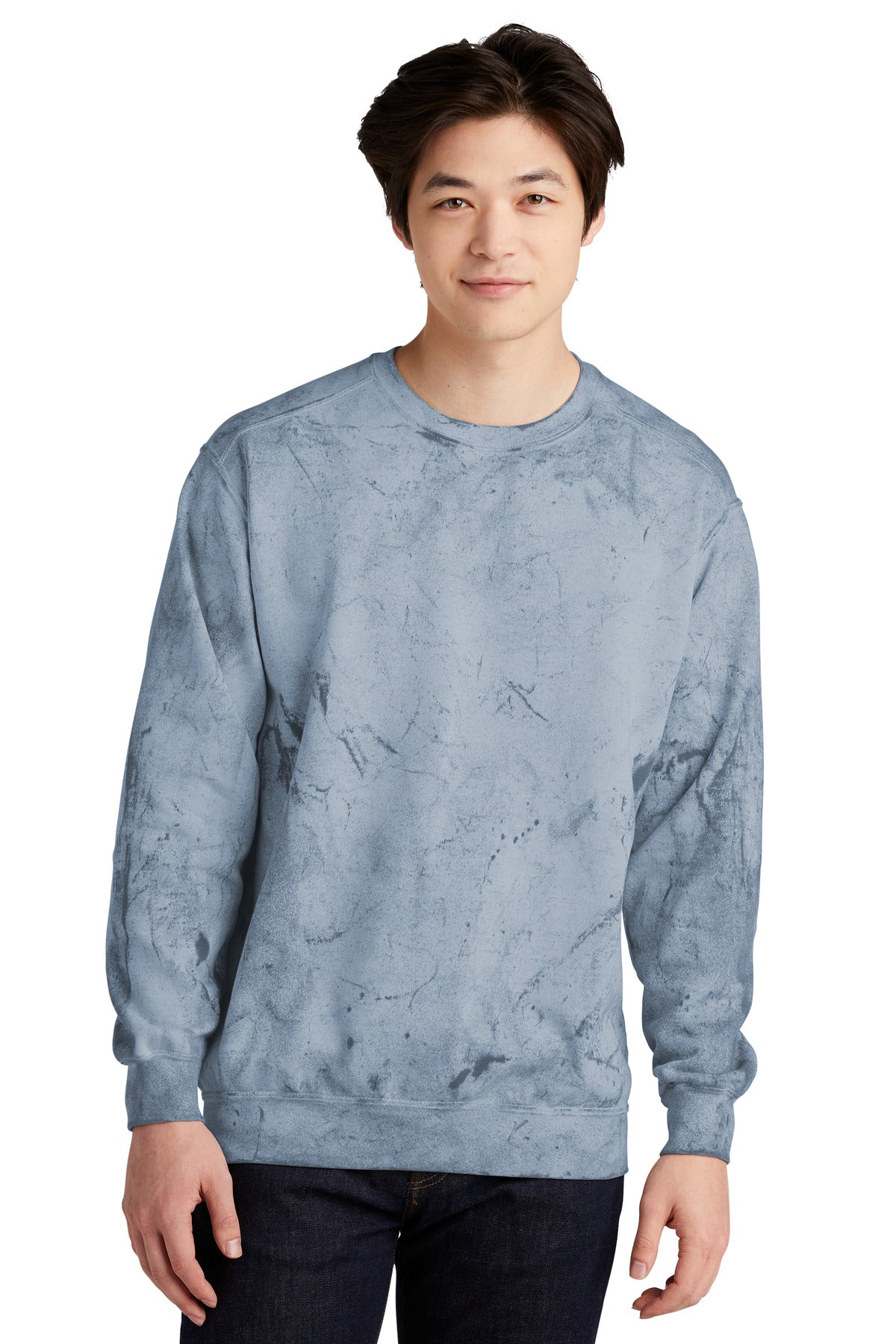Comfort Colors® Color Blast Crewneck Sweatshirt - Ocean - S