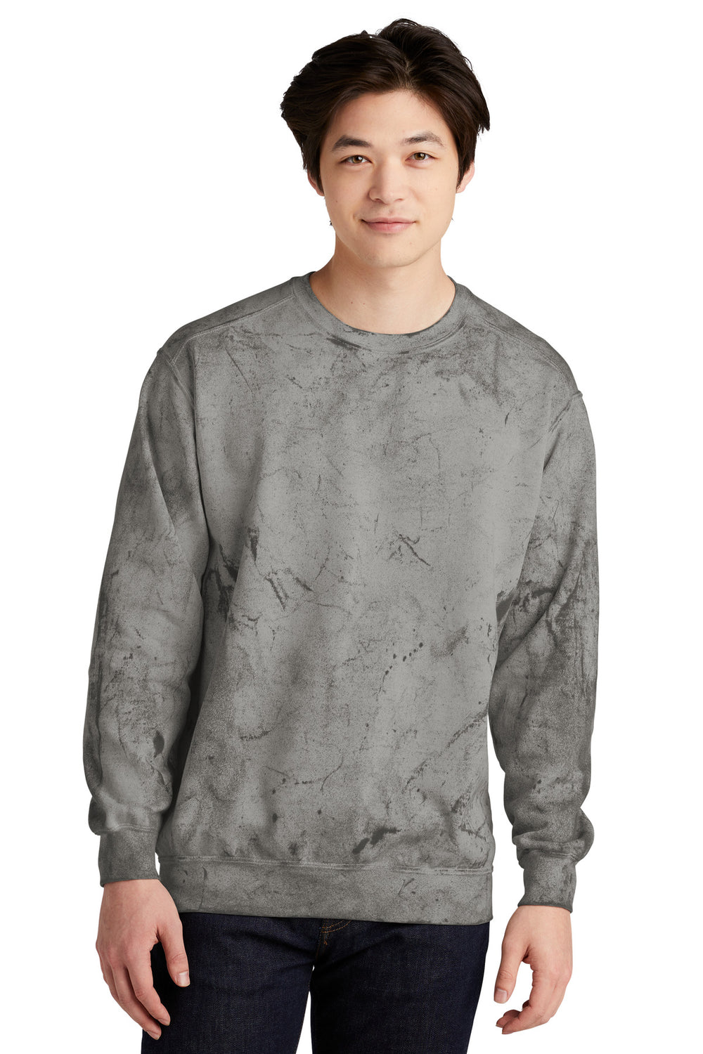 Comfort Colors® Color Blast Crewneck Sweatshirt - Smoke - S