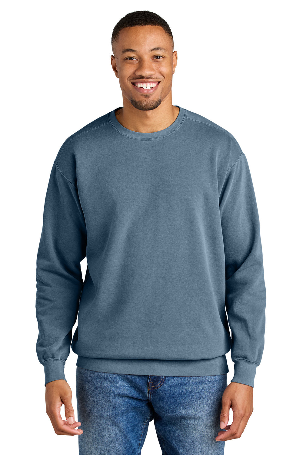 Comfort Colors® Ring Spun Crewneck Sweatshirt - Blue Jean - S