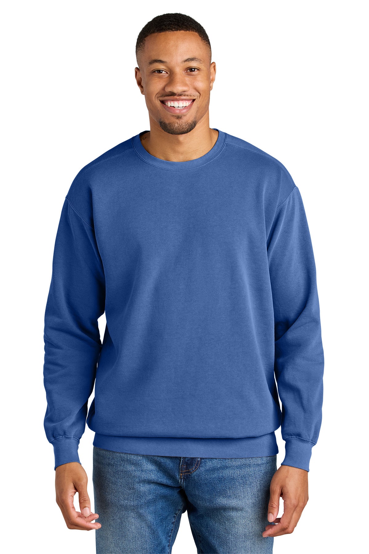 Comfort Colors® Ring Spun Crewneck Sweatshirt - Flo Blue - S