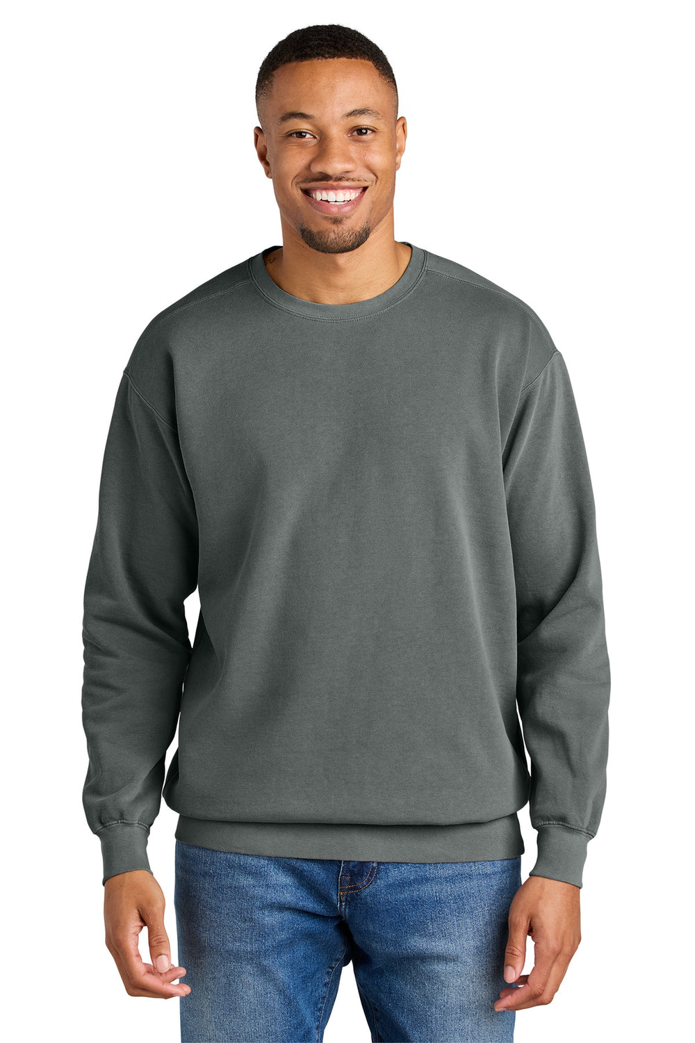 Comfort Colors® Ring Spun Crewneck Sweatshirt - Grey - S