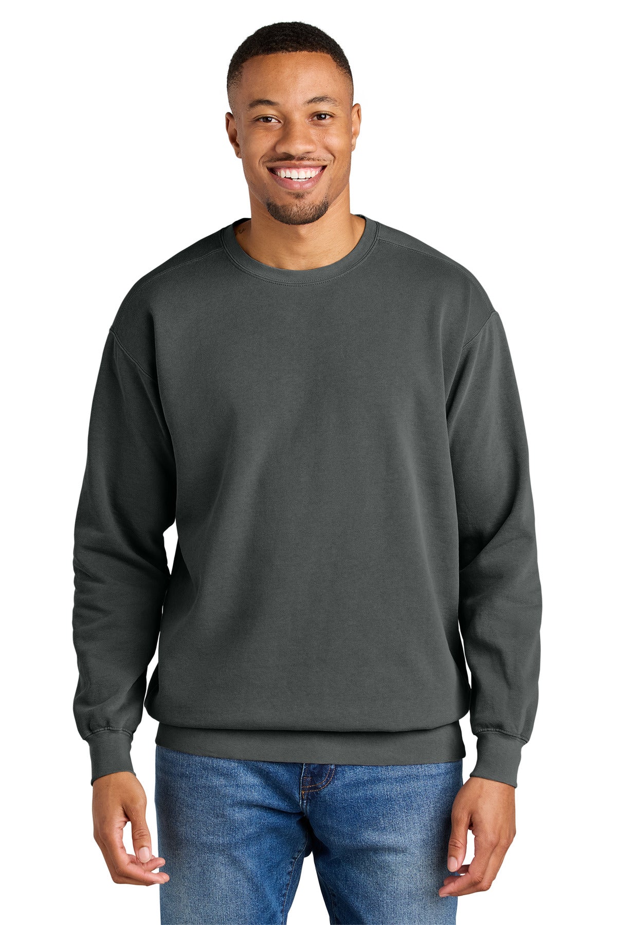 Comfort Colors® Ring Spun Crewneck Sweatshirt - Pepper - S
