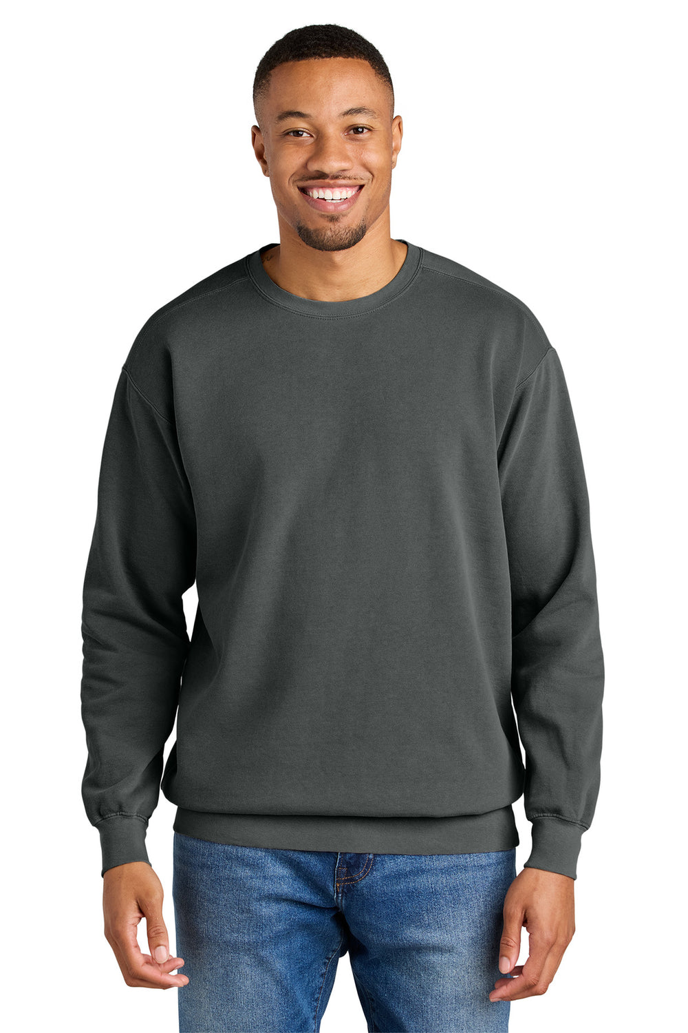 Comfort Colors® Ring Spun Crewneck Sweatshirt - Pepper - S