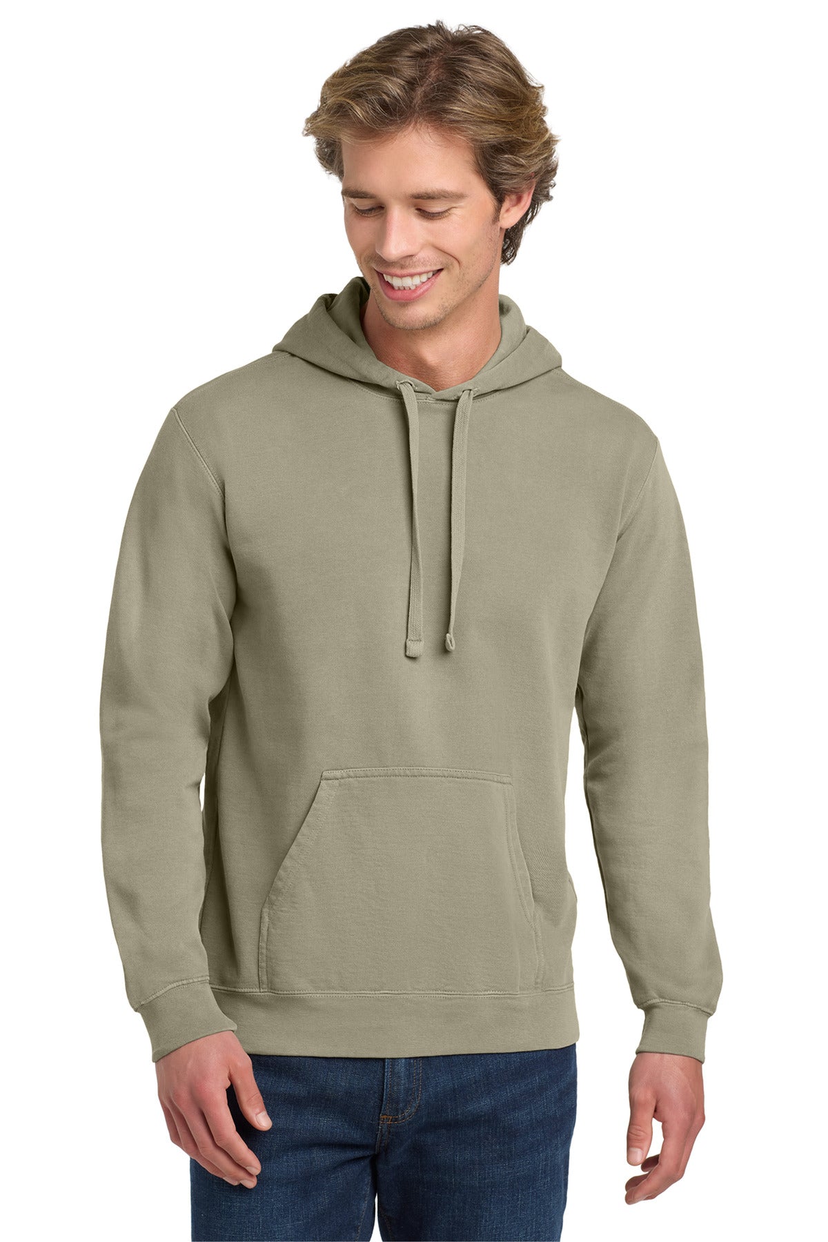 Comfort Colors® Ring Spun Hooded Sweatshirt - Grey - S