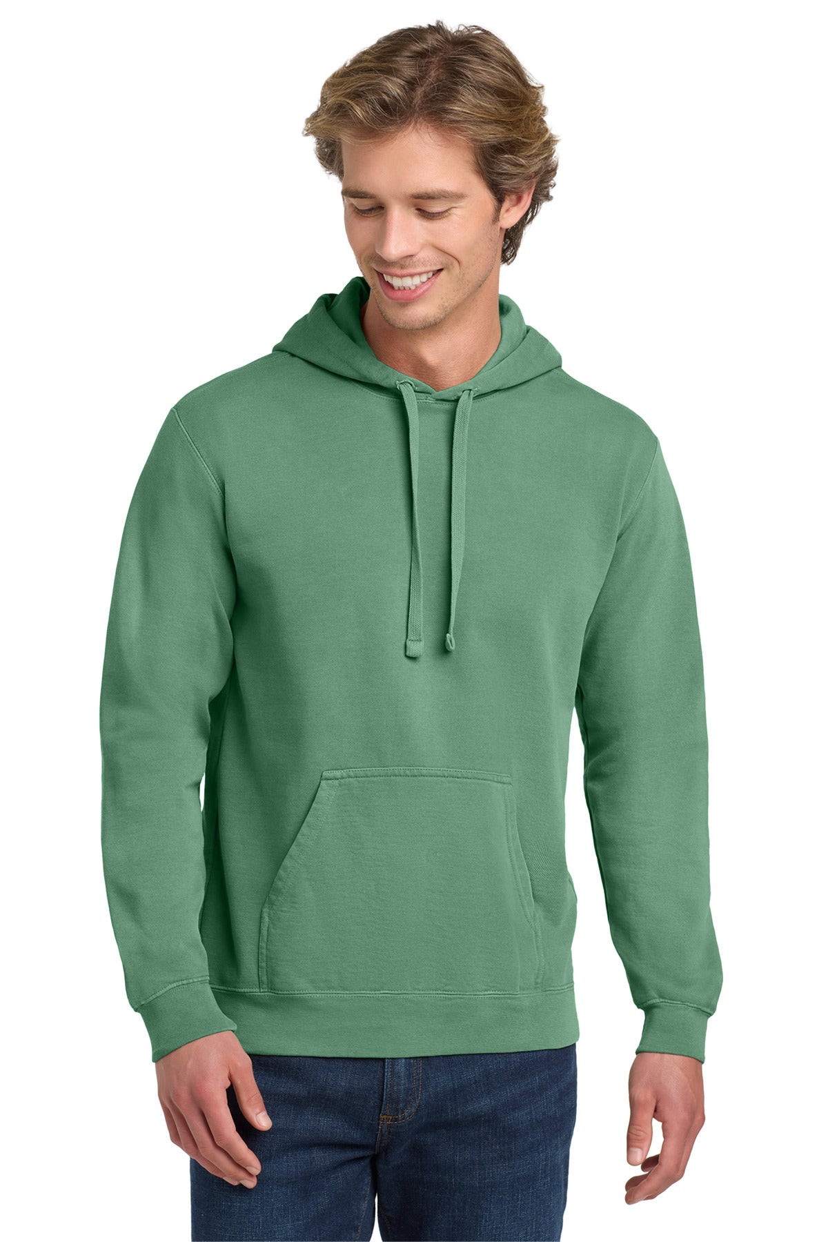 Comfort Colors® Ring Spun Hooded Sweatshirt - Light Green - S