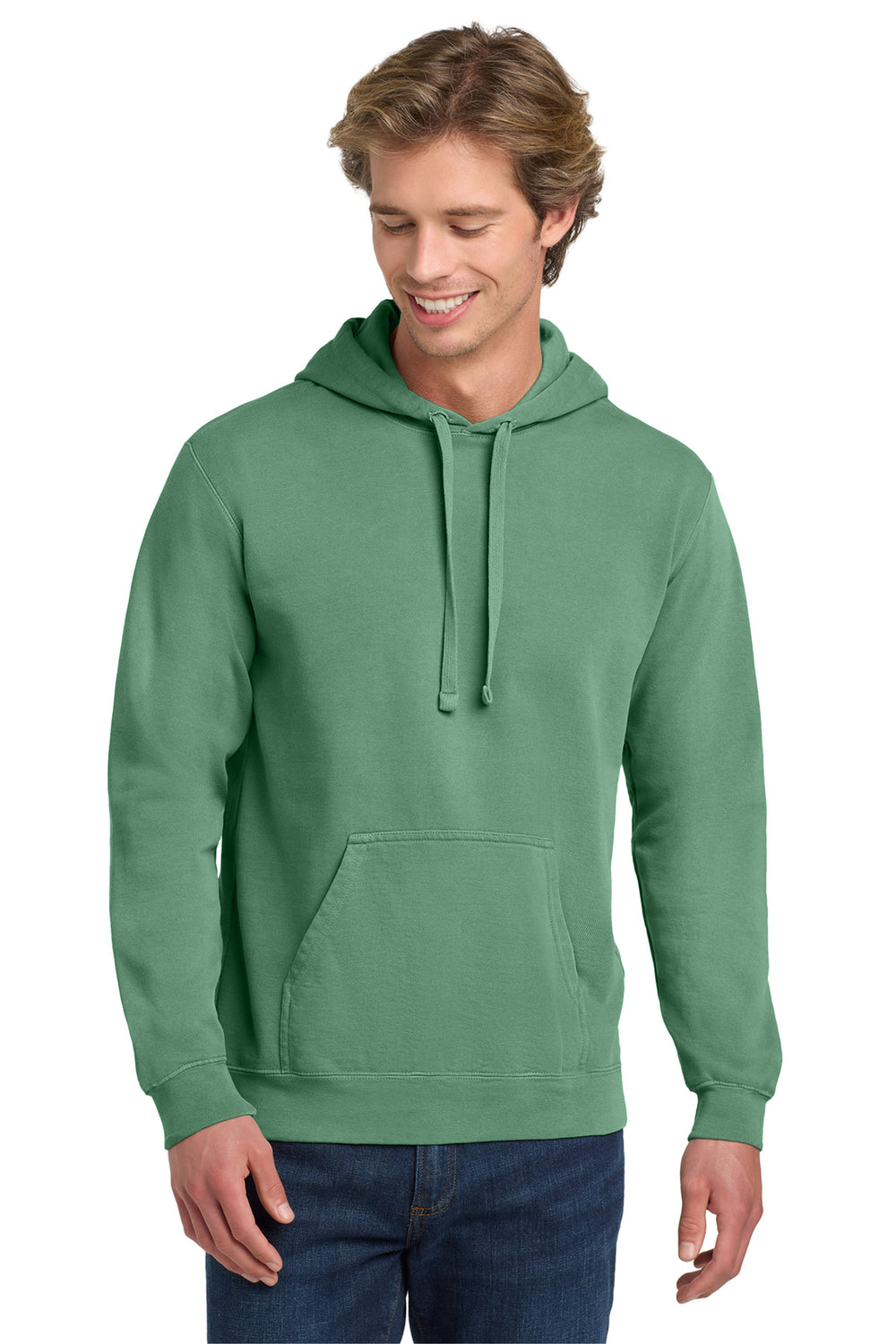 Comfort Colors® Ring Spun Hooded Sweatshirt - Light Green - S