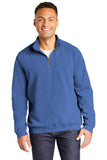 Comfort Colors® Ring Spun 1/4-Zip Sweatshirt - Flo Blue - S