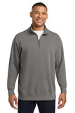 Comfort Colors® Ring Spun 1/4-Zip Sweatshirt - Grey - S