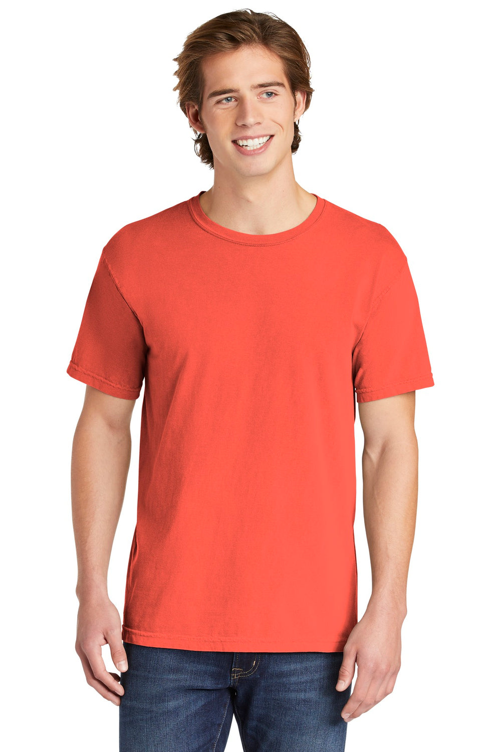 Comfort Colors® Heavyweight Ring Spun Tee - Bright Salmon - S