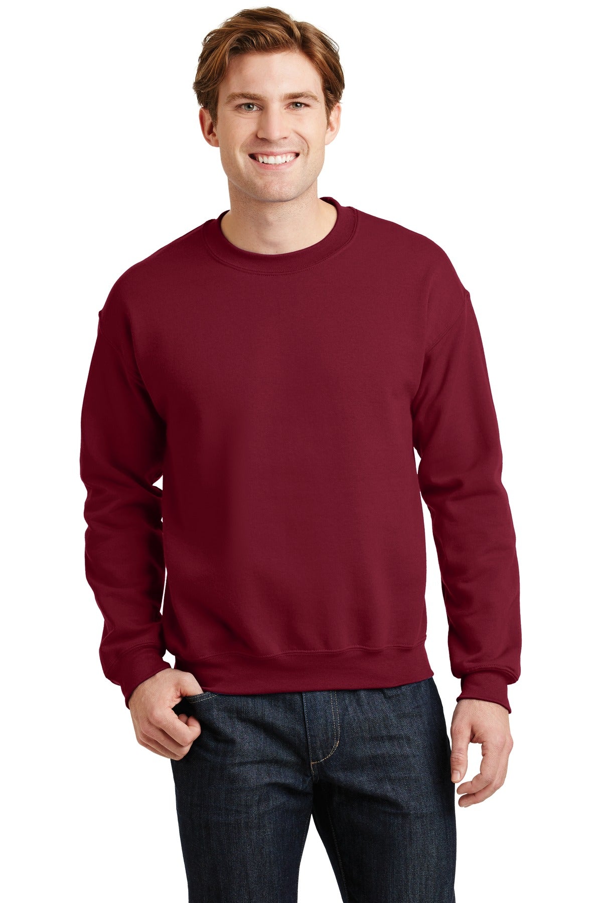 Gildan® Heavy Blend™ Crewneck Sweatshirt - Cardinal Red - S