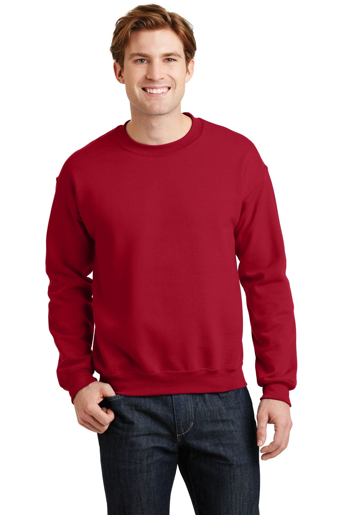 Gildan® Heavy Blend™ Crewneck Sweatshirt - Cherry Red - S