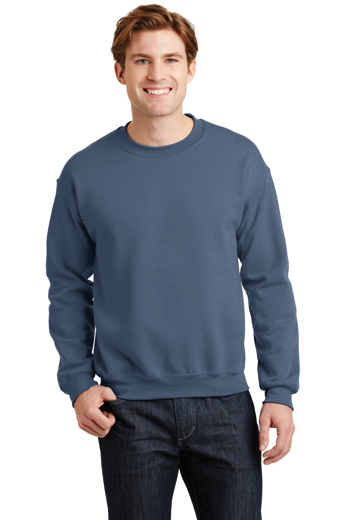 Gildan® Heavy Blend™ Crewneck Sweatshirt - Indigo Blue - S