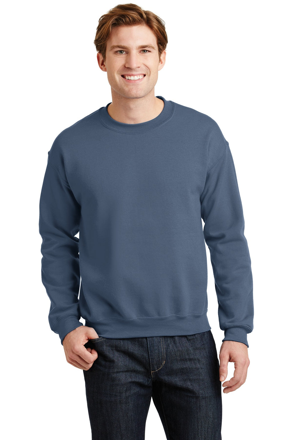 Gildan® Heavy Blend™ Crewneck Sweatshirt - Indigo Blue - S