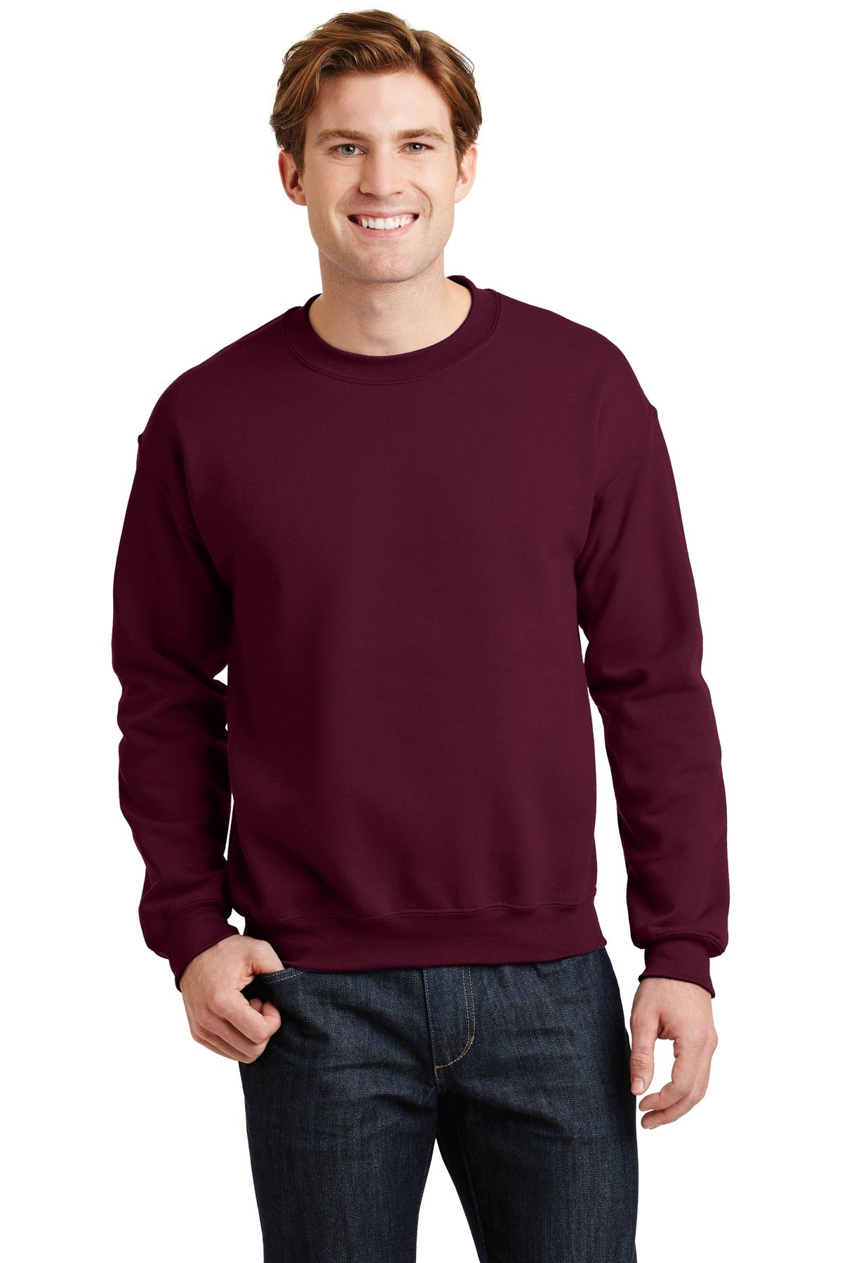 Gildan® Heavy Blend™ Crewneck Sweatshirt - Maroon - S