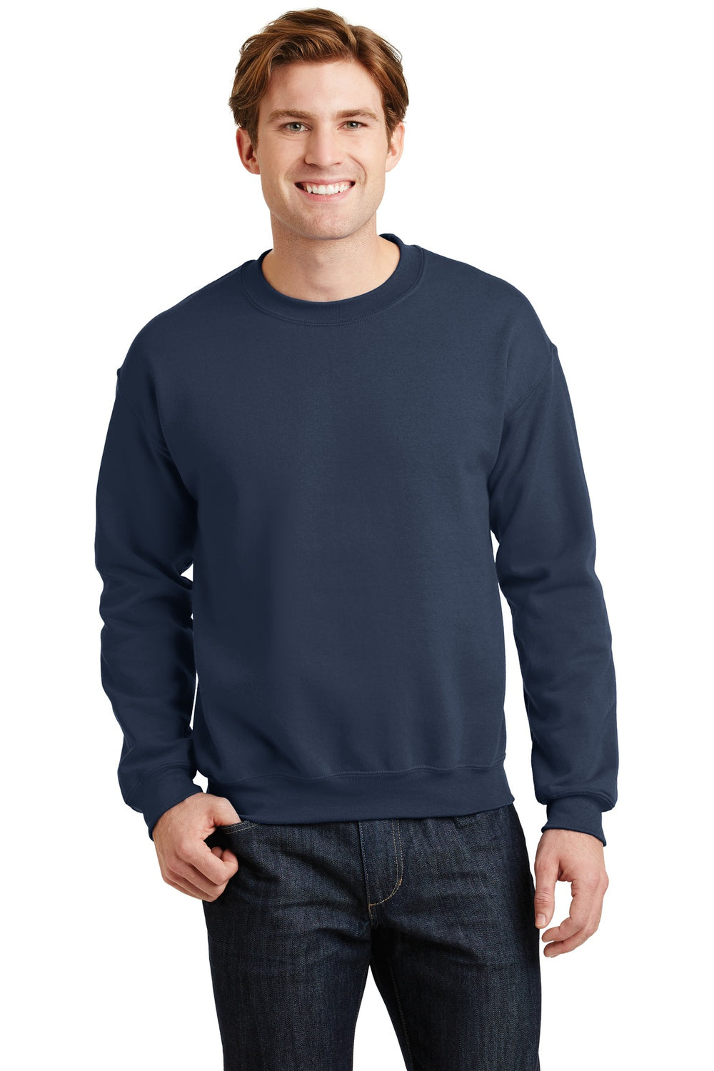 Gildan® Heavy Blend™ Crewneck Sweatshirt - Navy - S