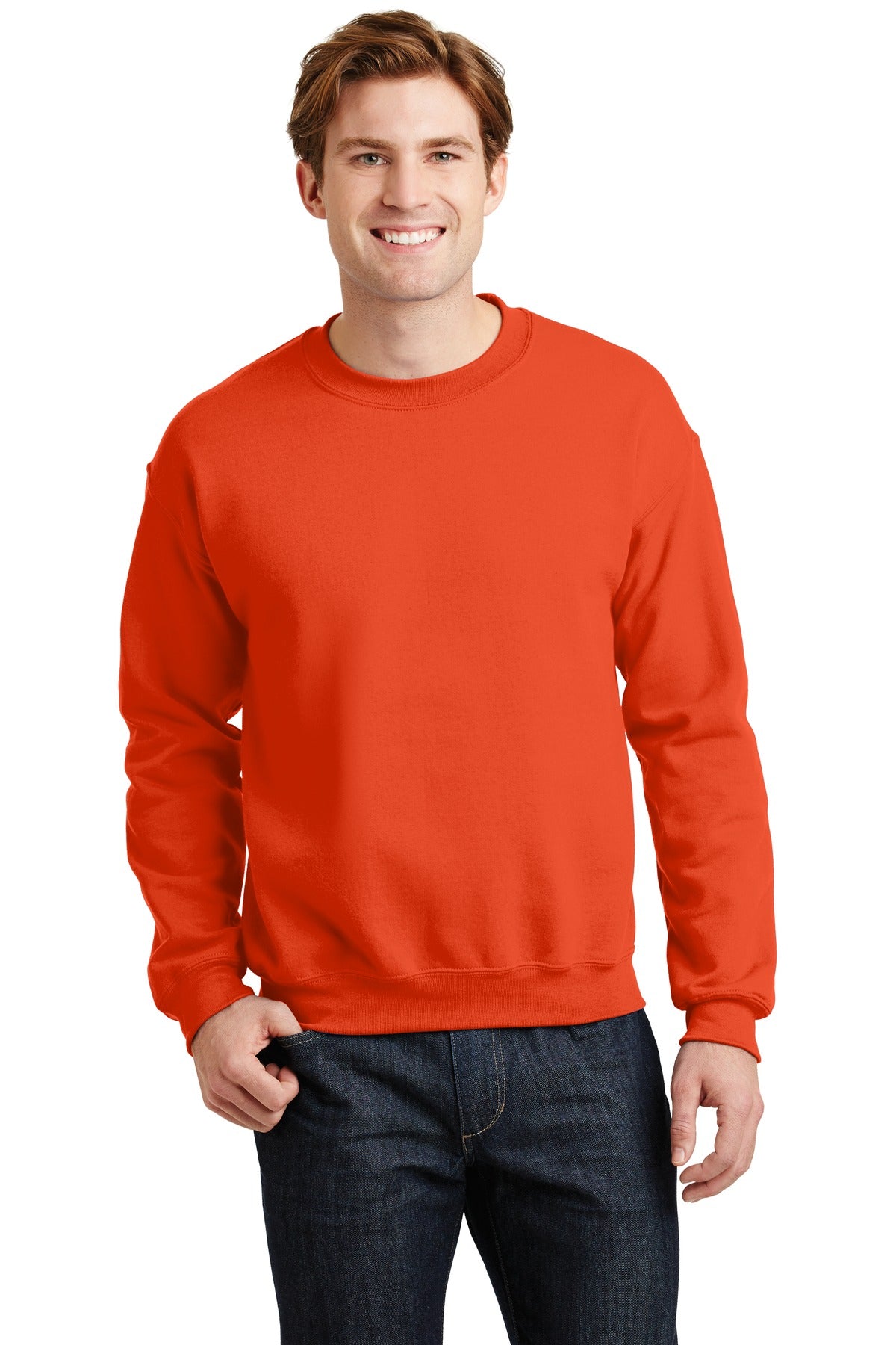 Gildan® Heavy Blend™ Crewneck Sweatshirt - Orange - S