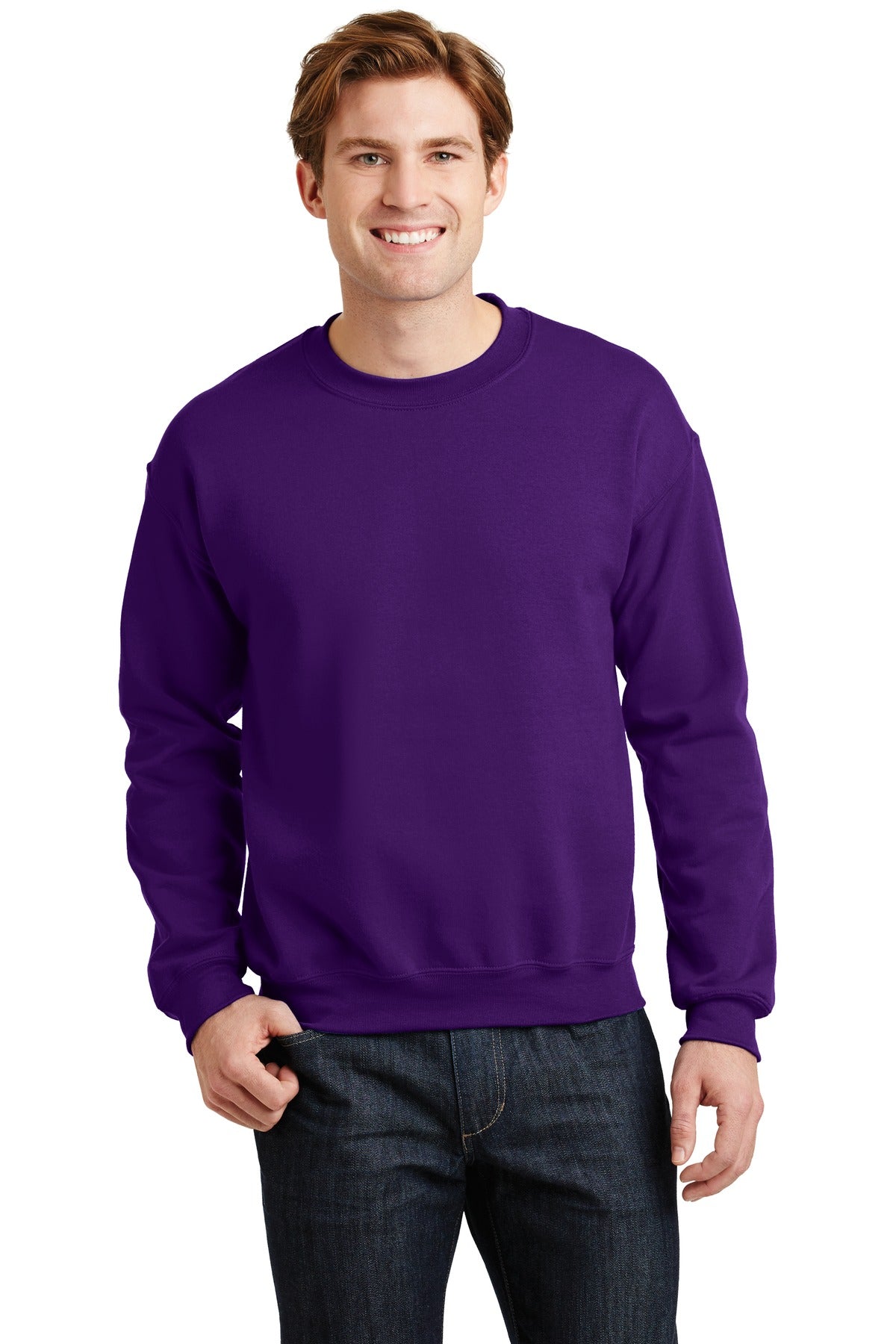 Gildan® Heavy Blend™ Crewneck Sweatshirt - Purple - S