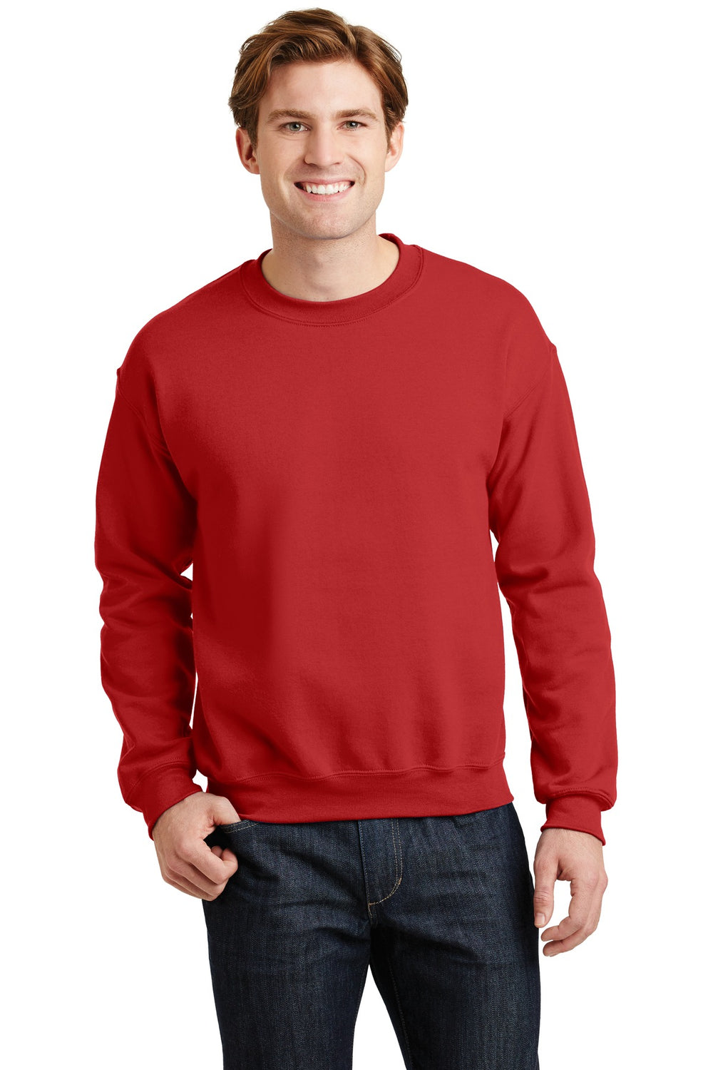 Gildan® Heavy Blend™ Crewneck Sweatshirt - Red - S