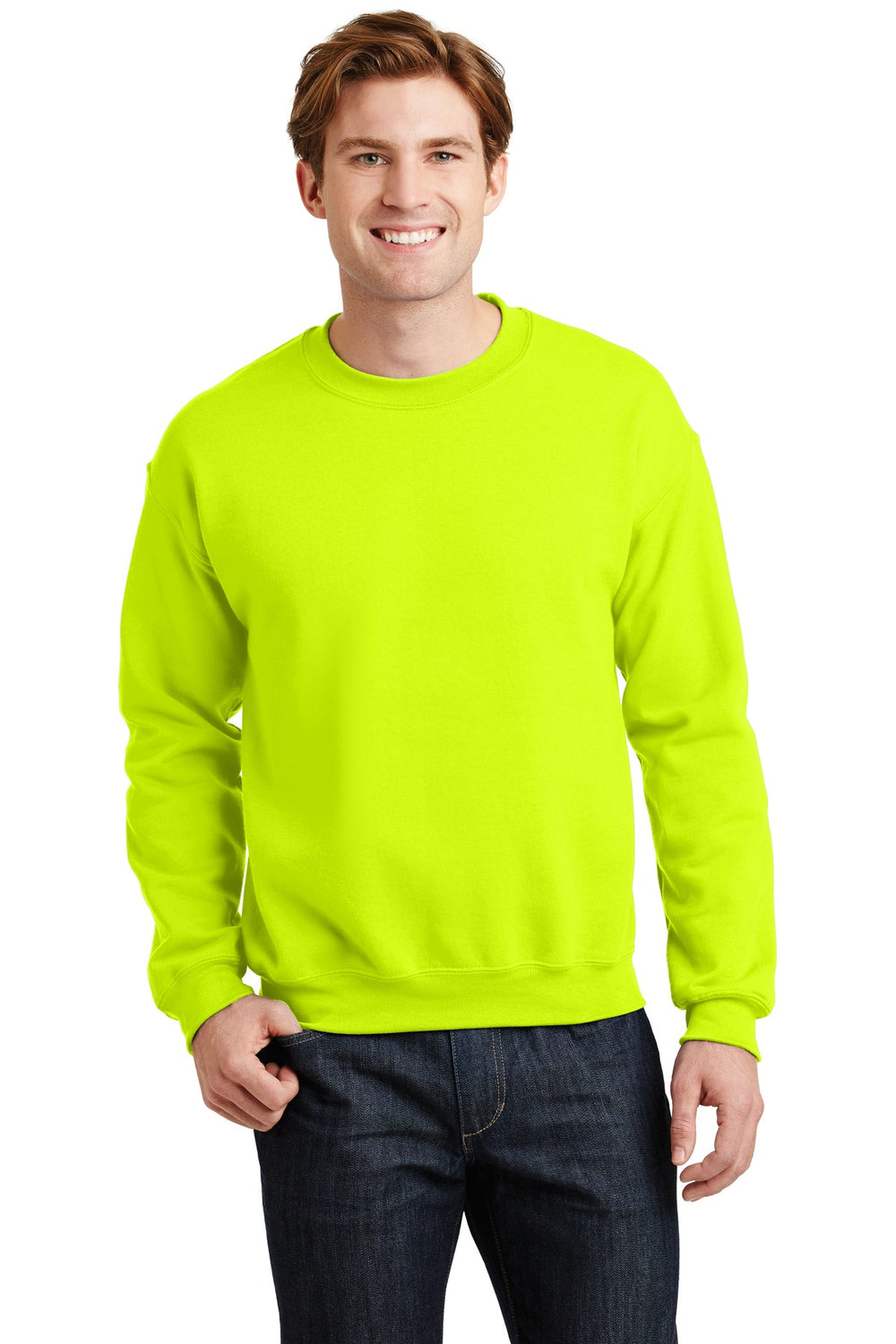 Gildan® Heavy Blend™ Crewneck Sweatshirt - Safety Green - S