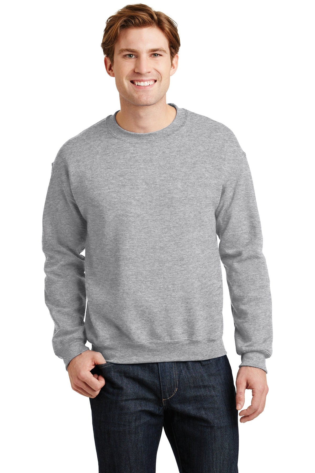 Gildan® Heavy Blend™ Crewneck Sweatshirt - Sport Grey - S