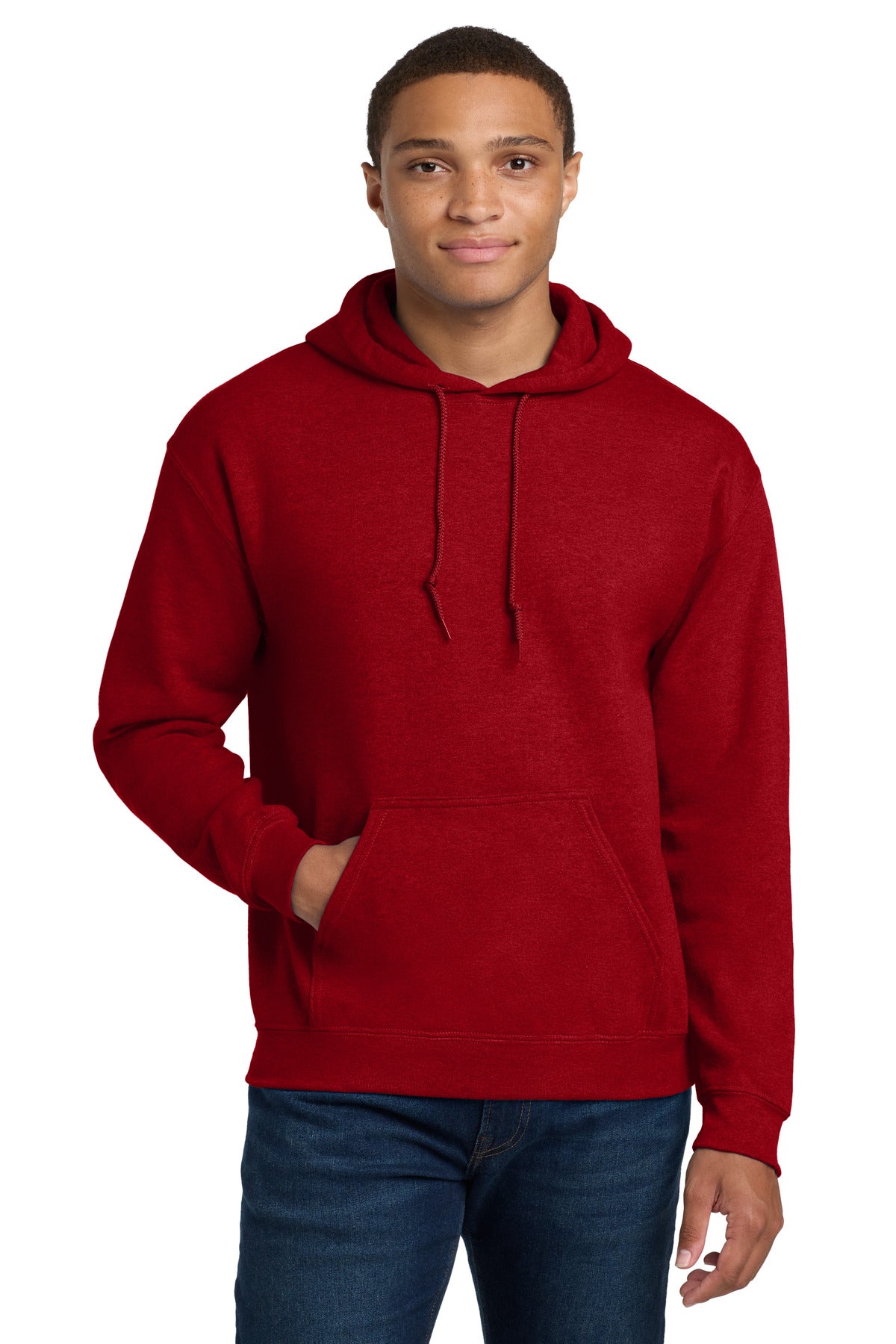 Gildan® Heavy Blend™ Hooded Sweatshirt - Antique Cherry Red - S
