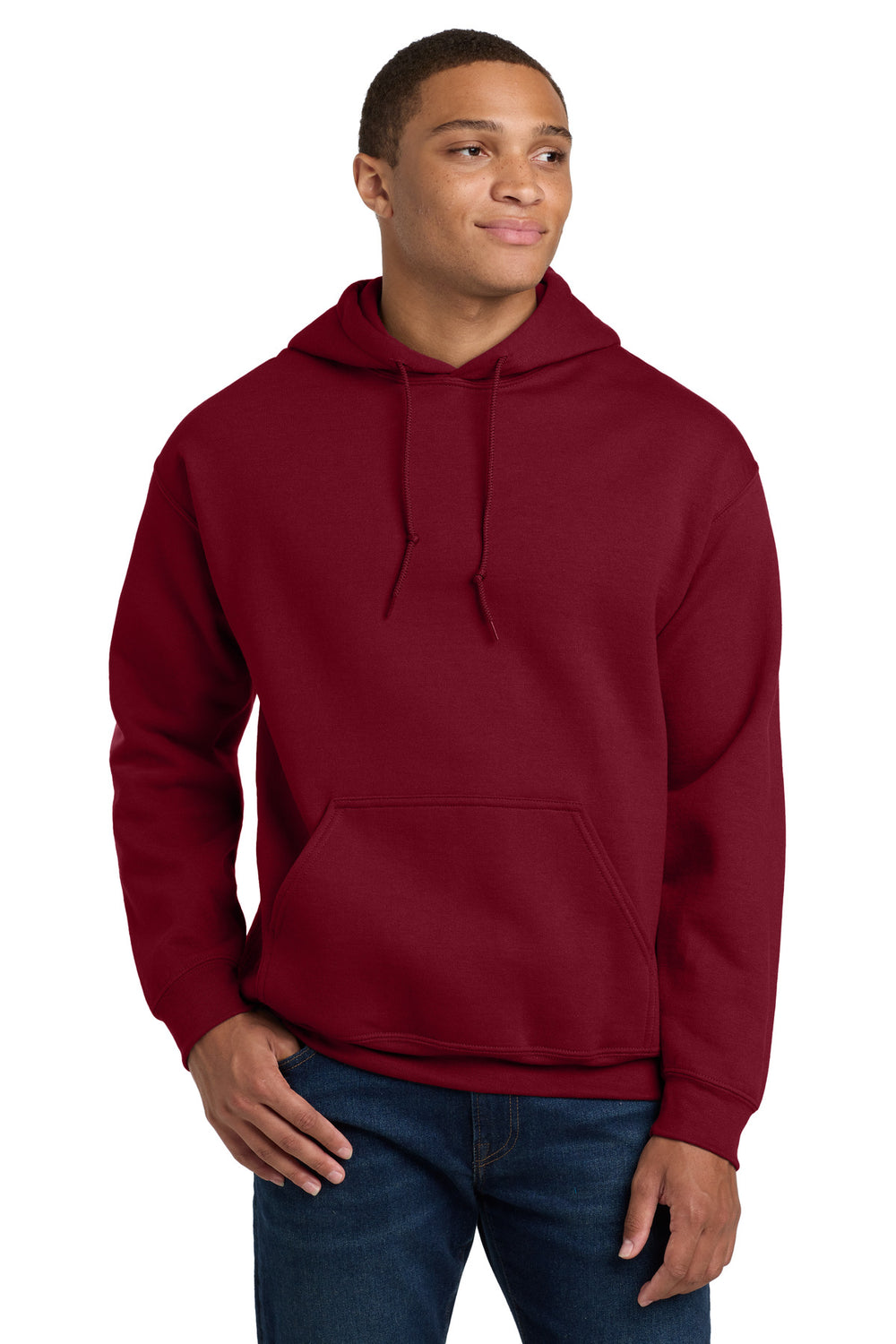 Gildan® Heavy Blend™ Hooded Sweatshirt - Cardinal Red - S