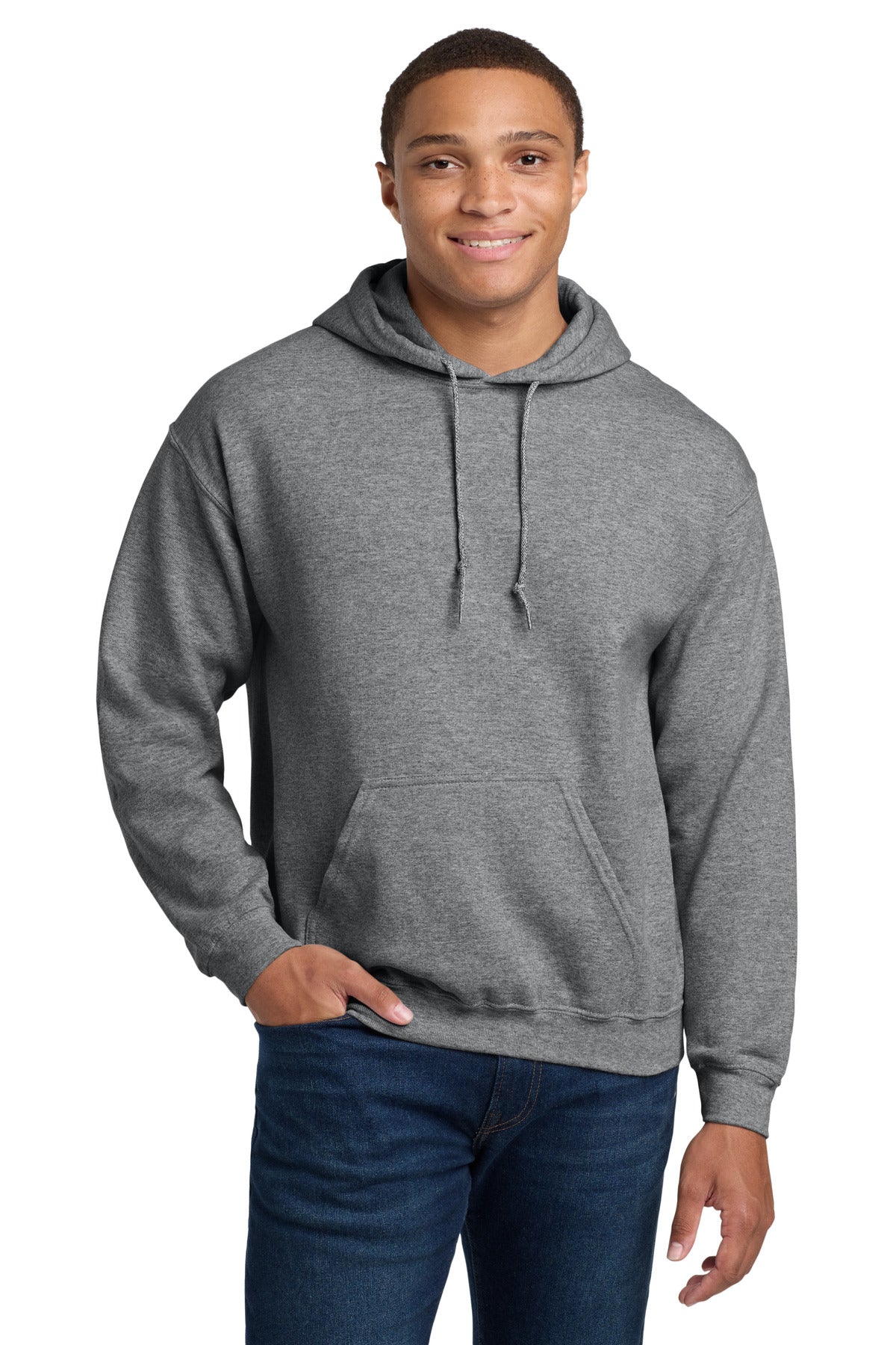 Gildan® Heavy Blend™ Hooded Sweatshirt - Graphite Heather - 2XL