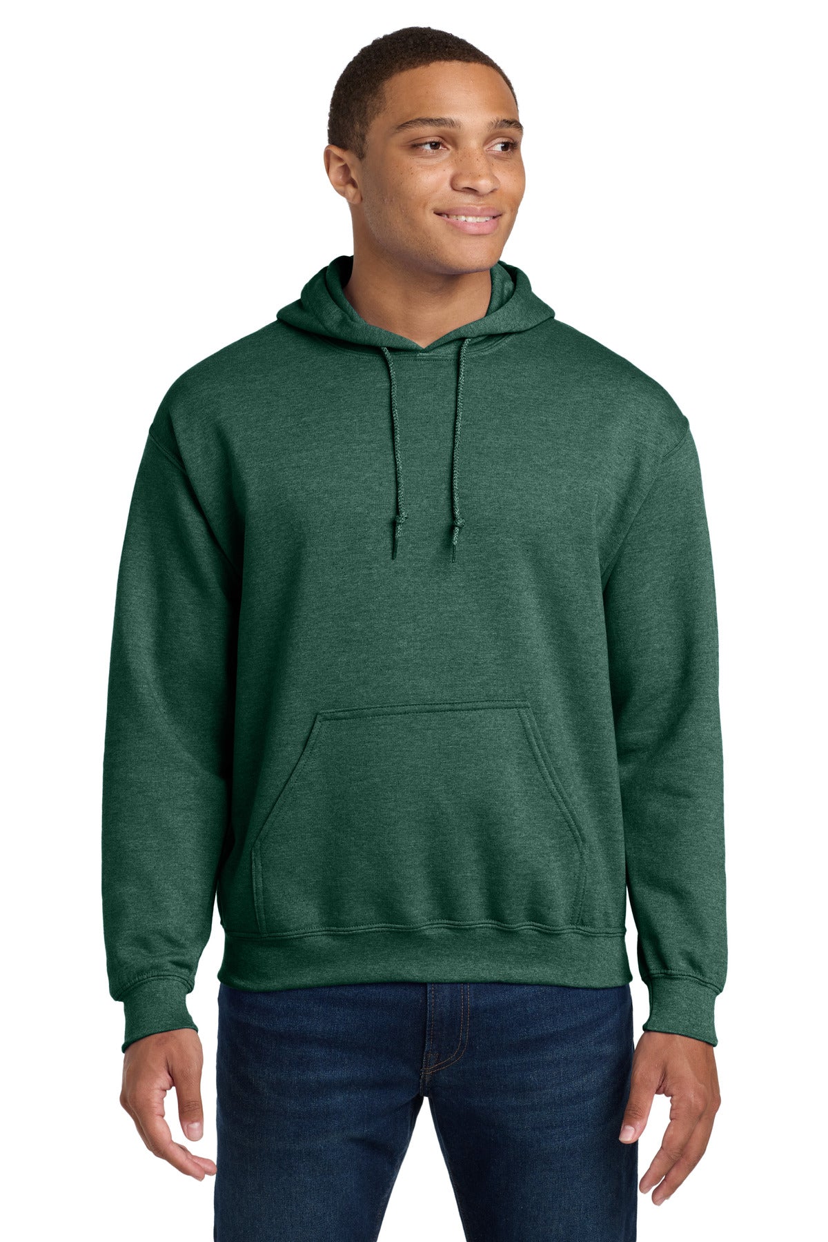 Gildan® Heavy Blend™ Hooded Sweatshirt - Heather Dark Green - 2XL