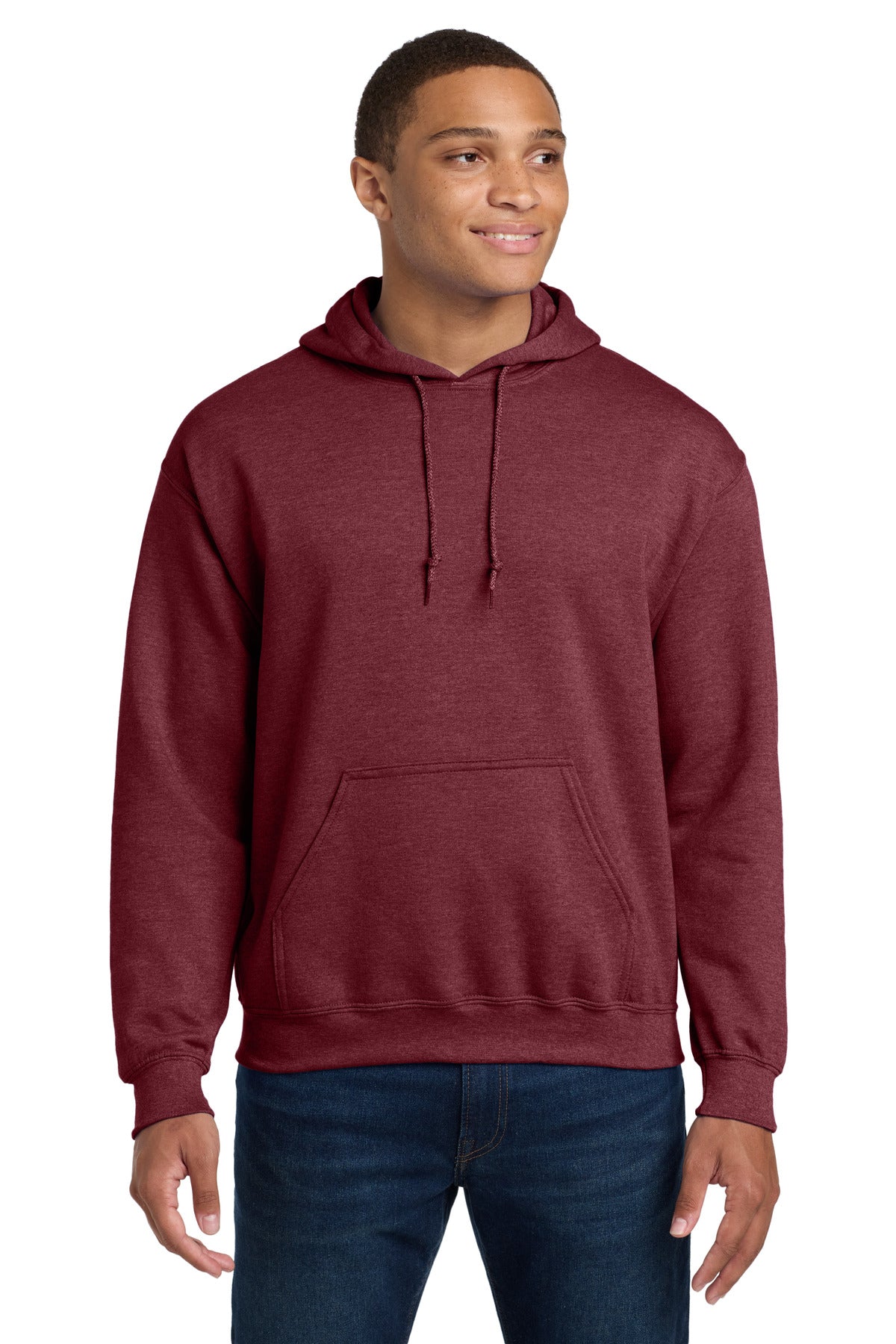 Gildan® Heavy Blend™ Hooded Sweatshirt - Heather Dark Maroon - 2XL