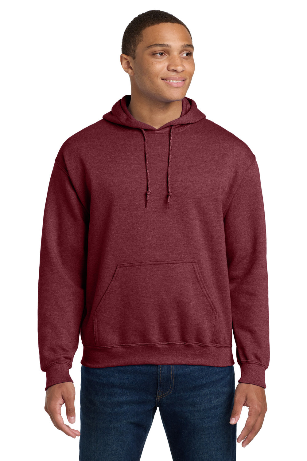 Gildan® Heavy Blend™ Hooded Sweatshirt - Heather Dark Maroon - 2XL