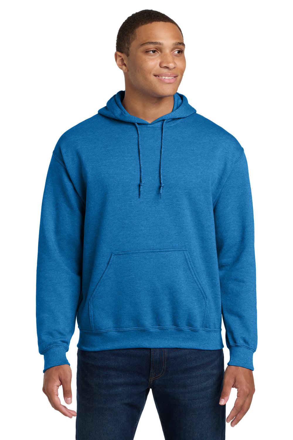 Gildan® Heavy Blend™ Hooded Sweatshirt - Heather Deep Royal - 2XL