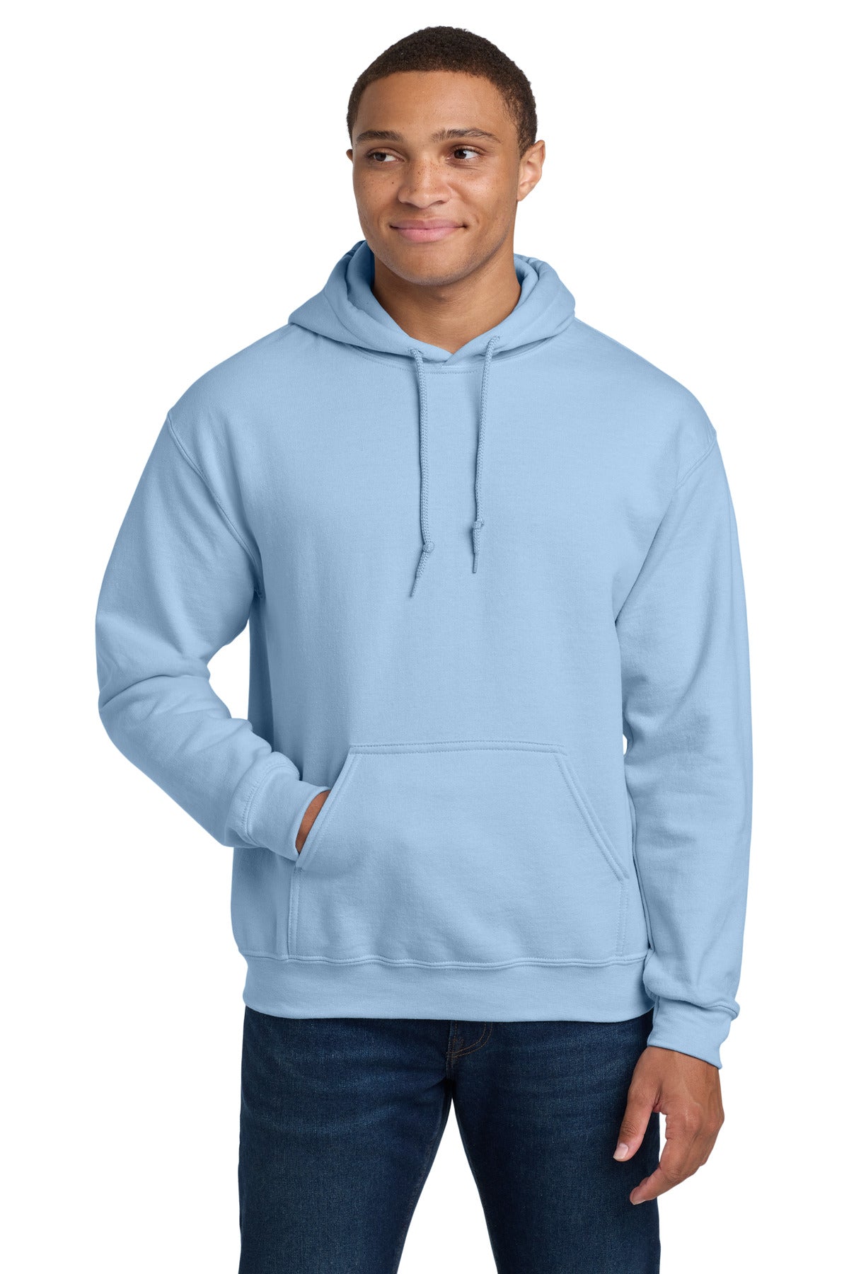 Gildan® Heavy Blend™ Hooded Sweatshirt - Light Blue - S