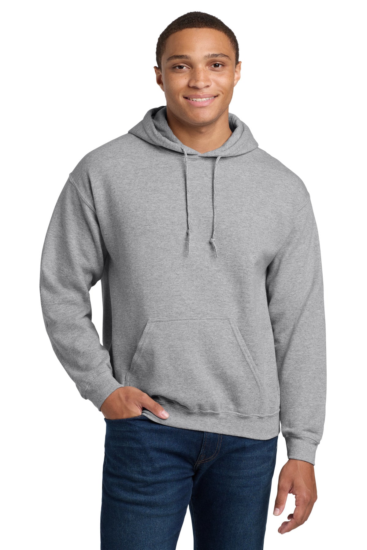 Gildan® Heavy Blend™ Hooded Sweatshirt - Sport Grey - S