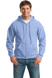 Gildan® Heavy Blend™ Full-Zip Hooded Sweatshirt - Carolina Blue - S