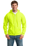 Gildan® Heavy Blend™ Full-Zip Hooded Sweatshirt - Safety Green - S