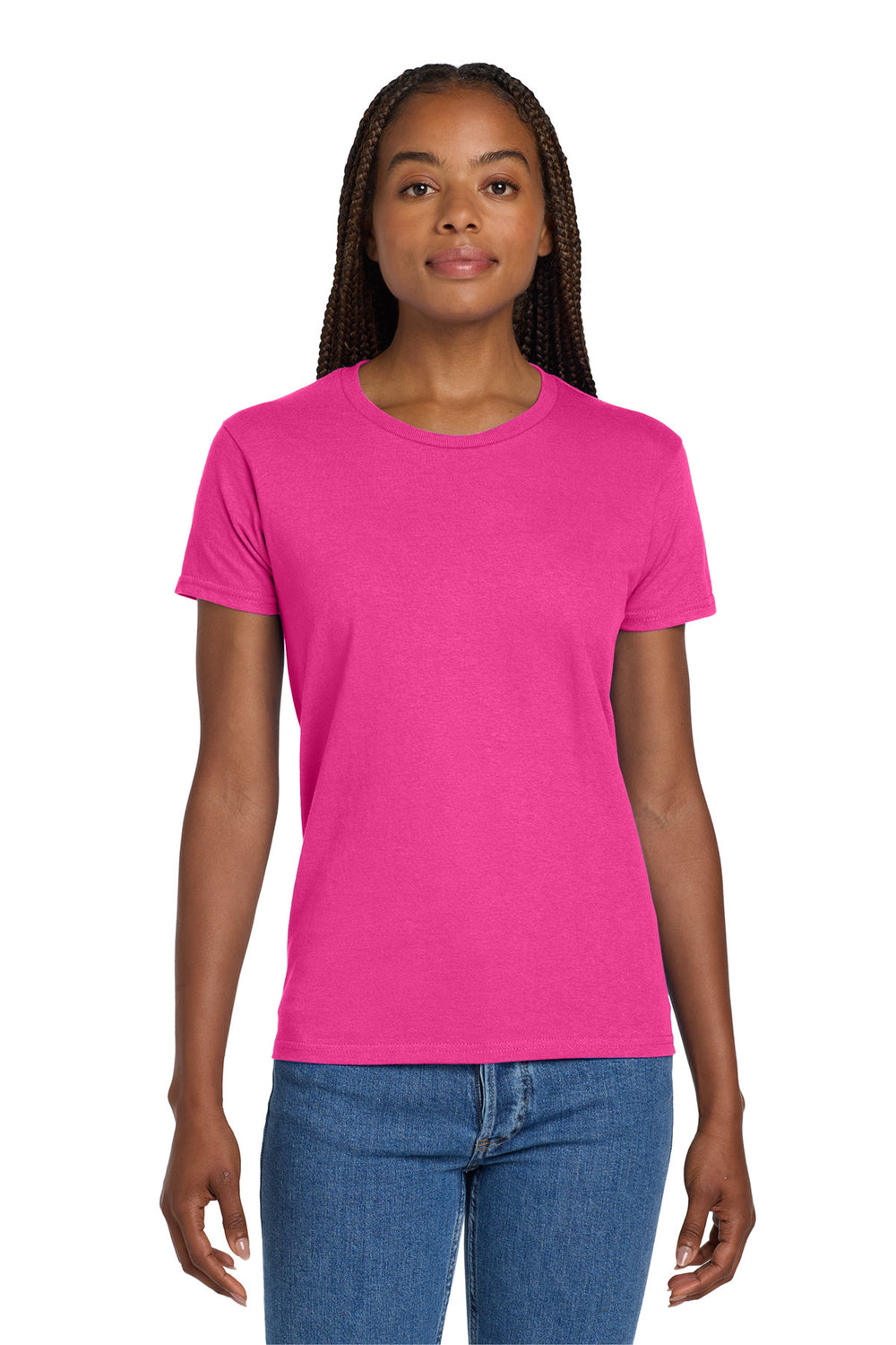 Gildan® Women's Ultra Cotton® 100% US Cotton T-Shirt - Heliconia - S