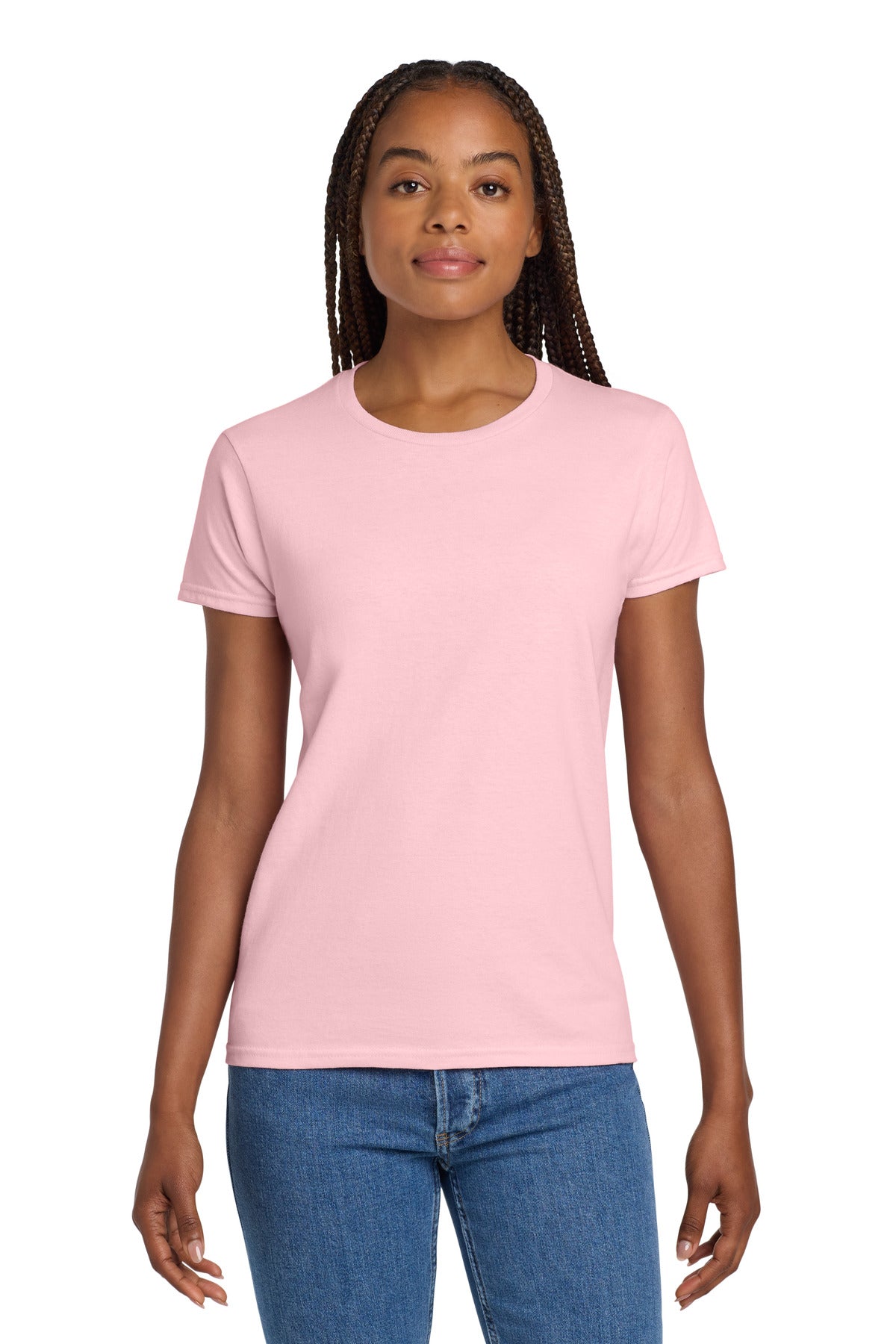 Gildan® Women's Ultra Cotton® 100% US Cotton T-Shirt - Light Pink - S