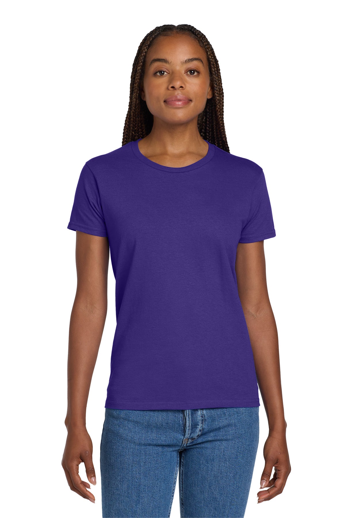 Gildan® Women's Ultra Cotton® 100% US Cotton T-Shirt - Purple - S