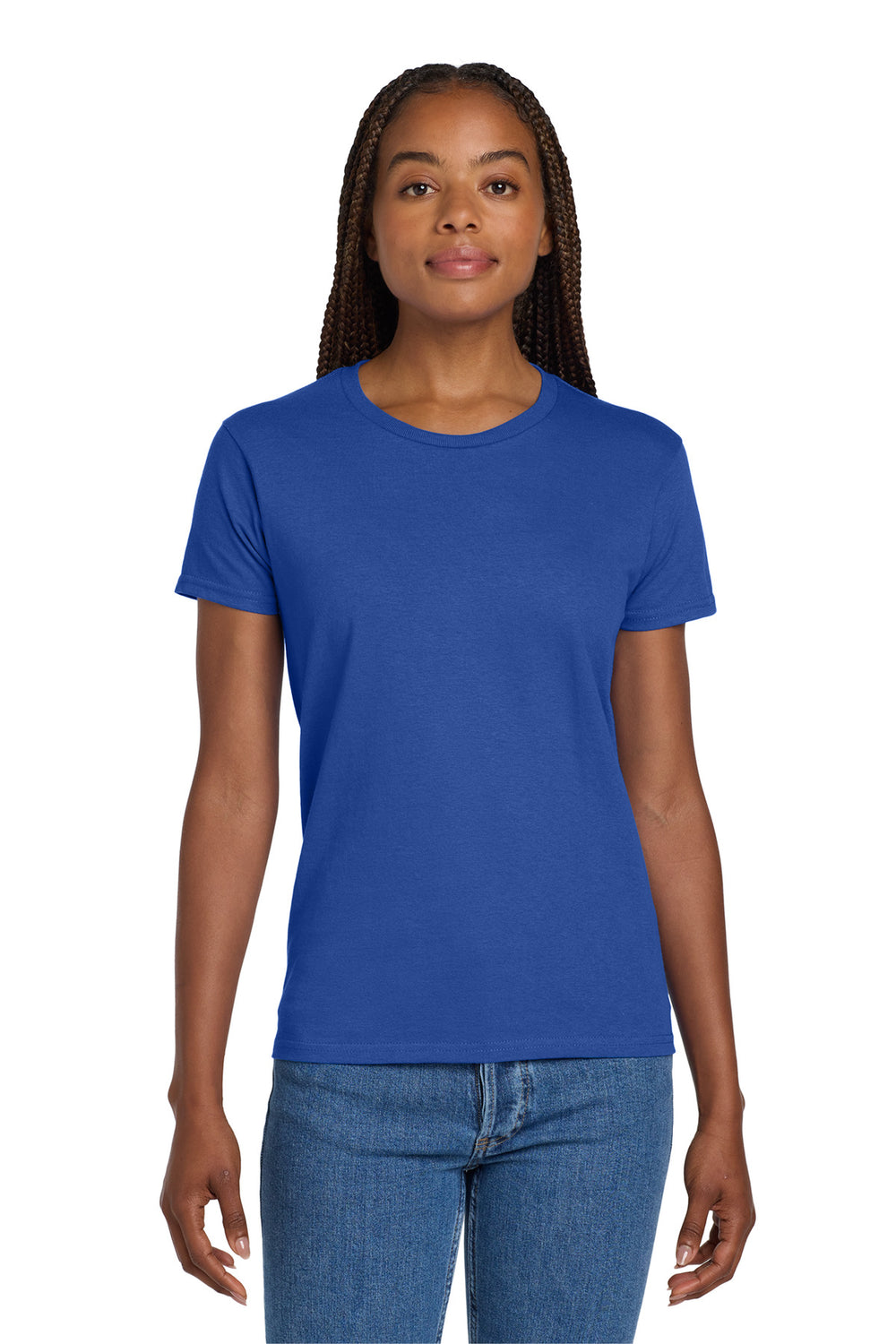 Gildan® Women's Ultra Cotton® 100% US Cotton T-Shirt - Royal - XS