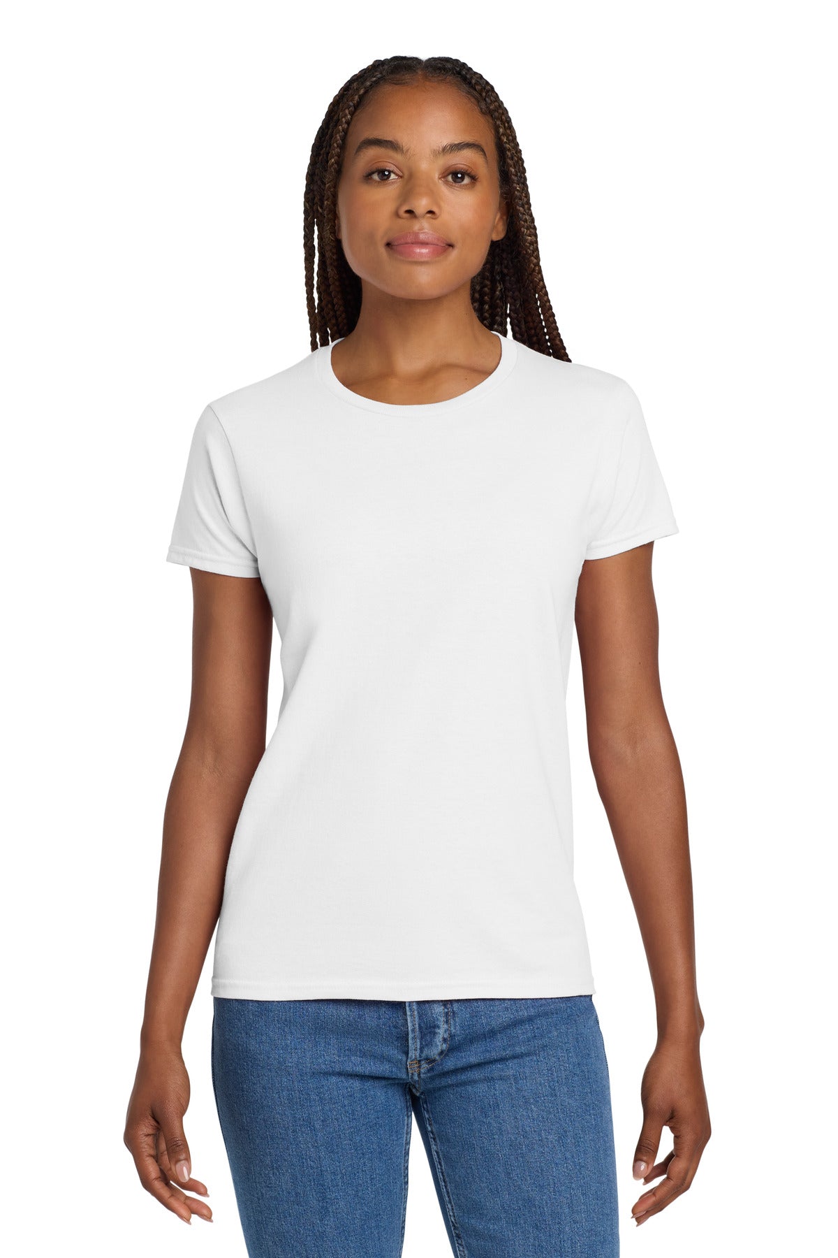 Gildan® Women's Ultra Cotton® 100% US Cotton T-Shirt - White - XS
