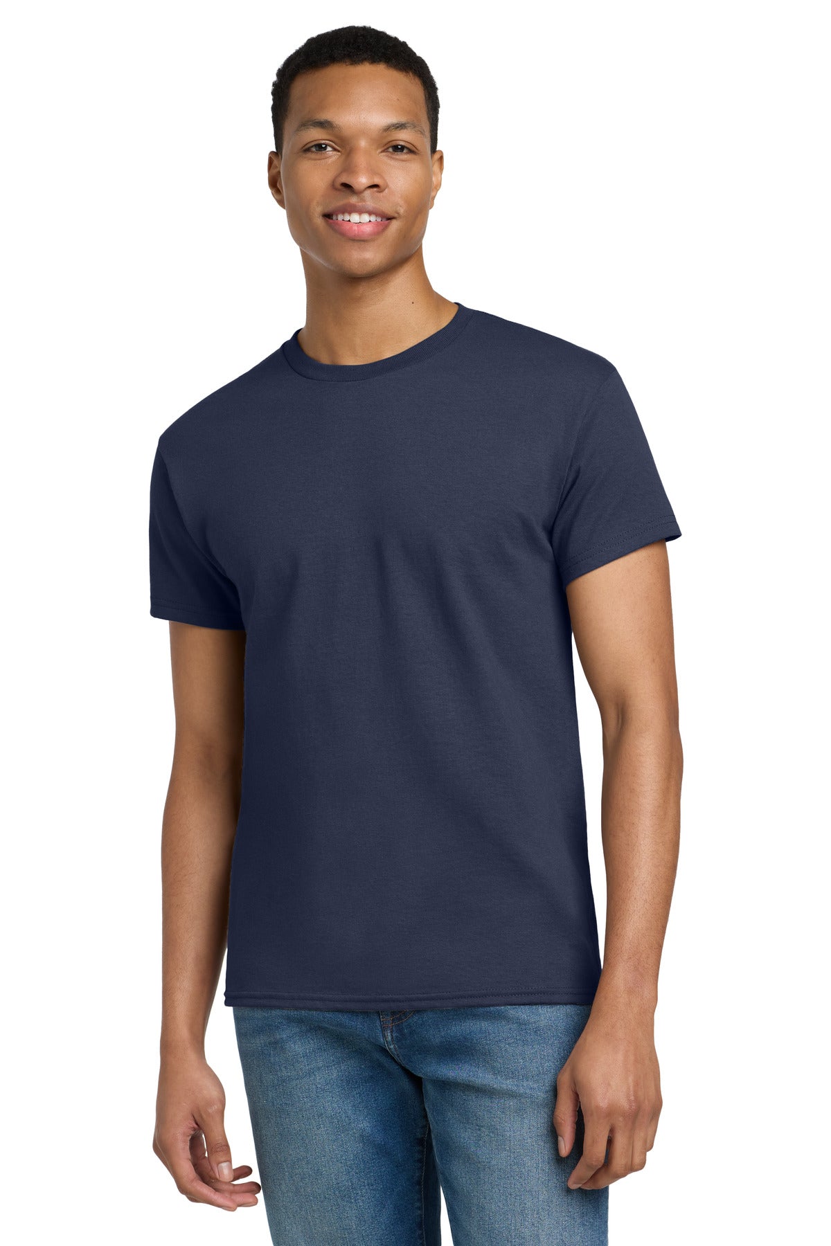 Gildan® Tall 100% US Cotton T-Shirt - Navy - LT