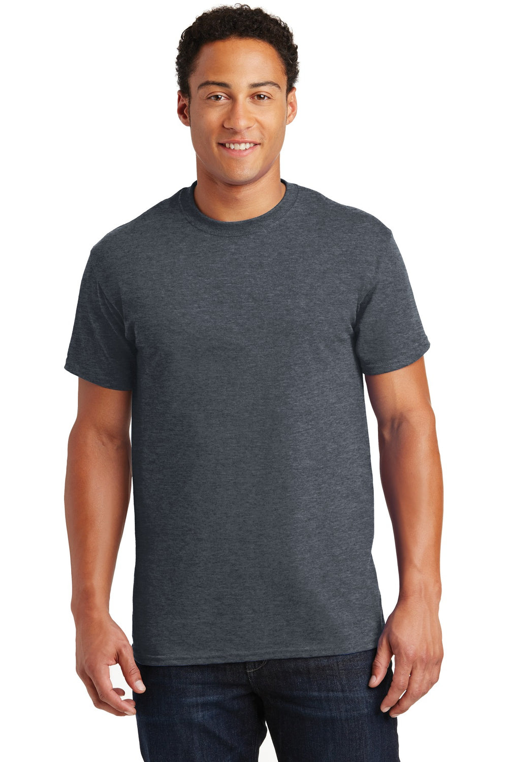 Gildan® Ultra Cotton® 100% US Cotton T-Shirt - Dark Heather - S