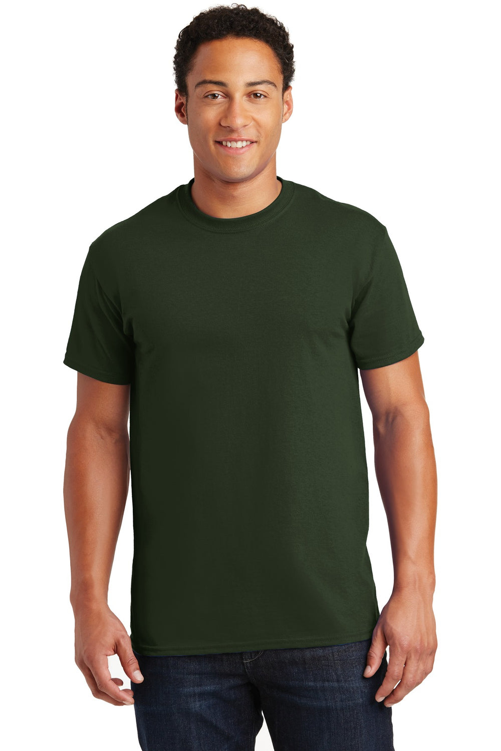 Gildan® Ultra Cotton® 100% US Cotton T-Shirt - Forest Green - S