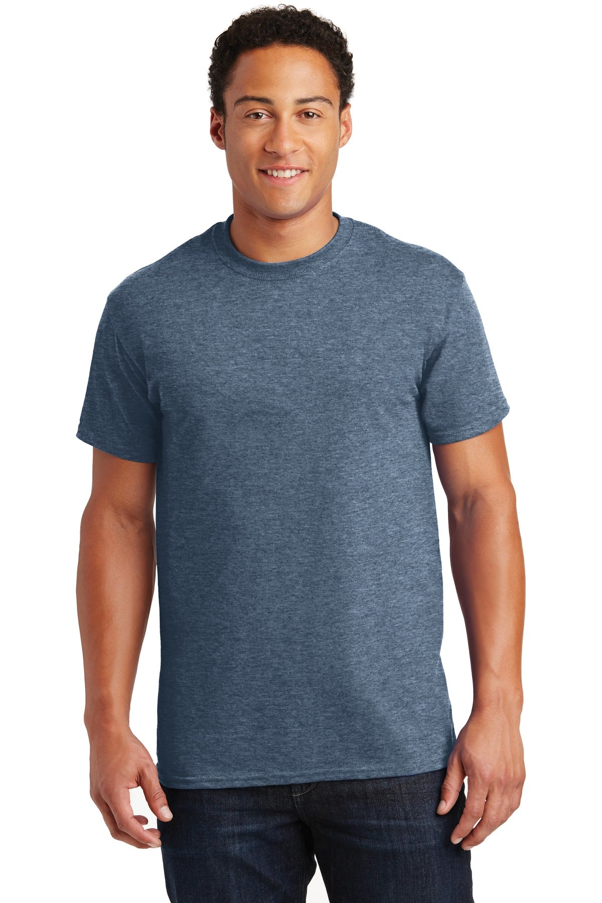 Gildan® Ultra Cotton® 100% US Cotton T-Shirt - Heathered Indigo - S