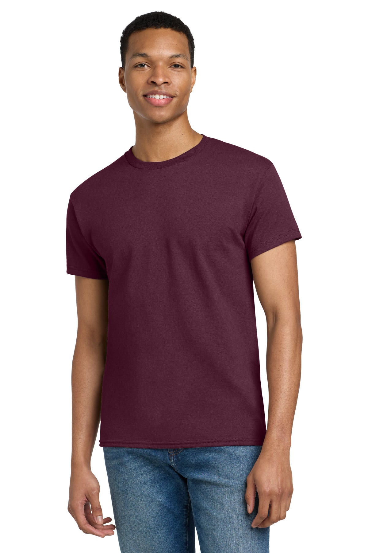 Gildan® Ultra Cotton® 100% US Cotton T-Shirt - Maroon - S