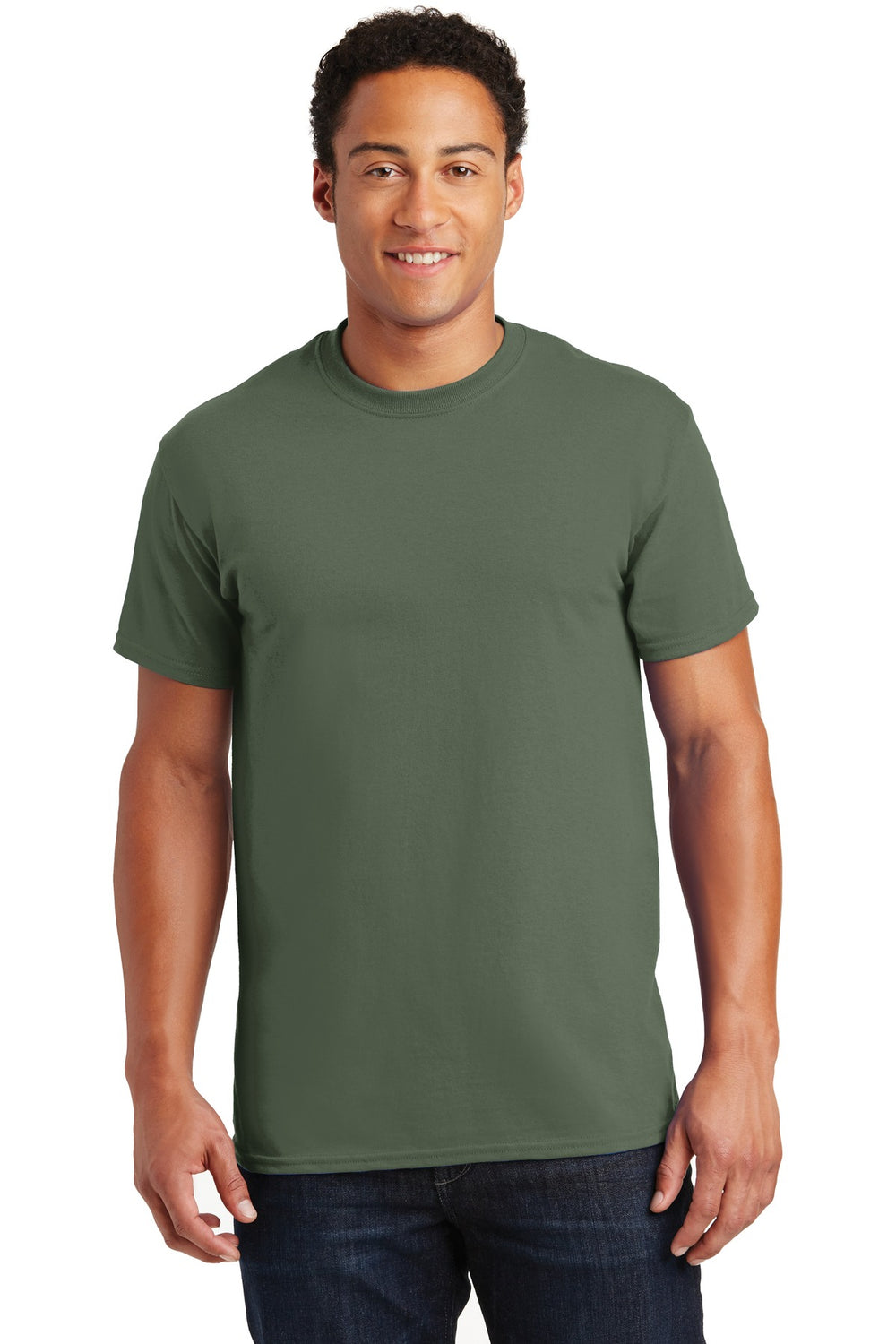 Gildan® Ultra Cotton® 100% US Cotton T-Shirt - Military Green - S