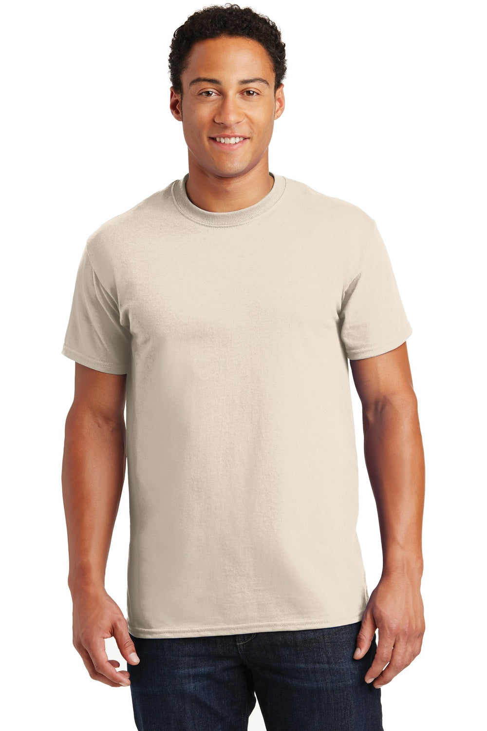 Gildan® Ultra Cotton® 100% US Cotton T-Shirt - Natural - S