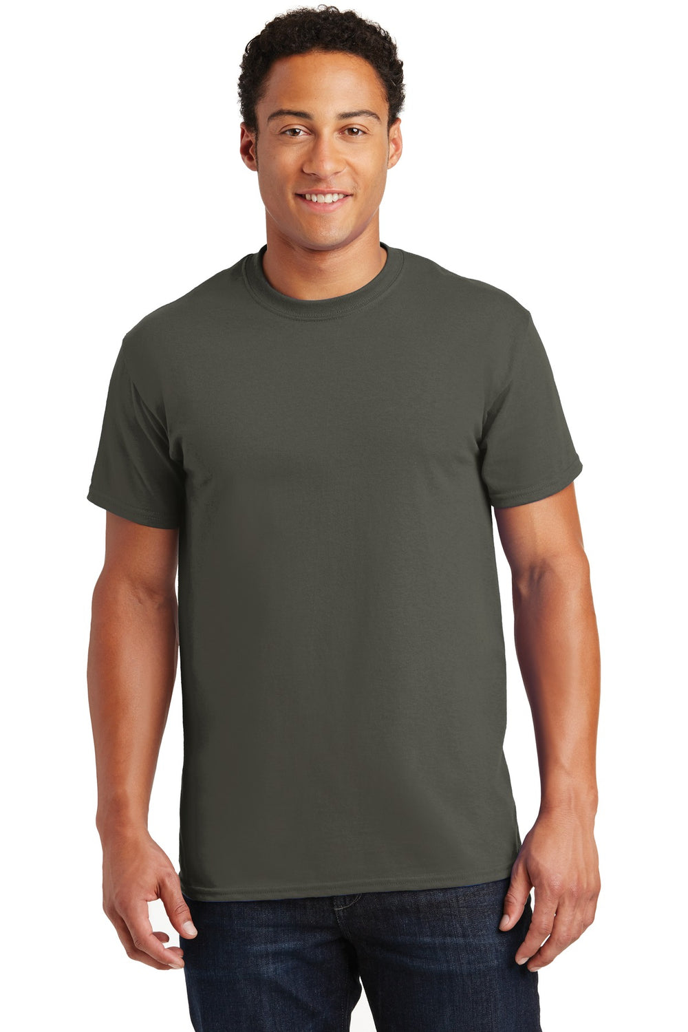 Gildan® Ultra Cotton® 100% US Cotton T-Shirt - Olive - S