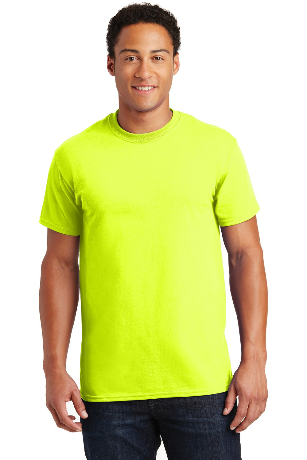 Gildan® Ultra Cotton® 100% US Cotton T-Shirt - Safety Green - S
