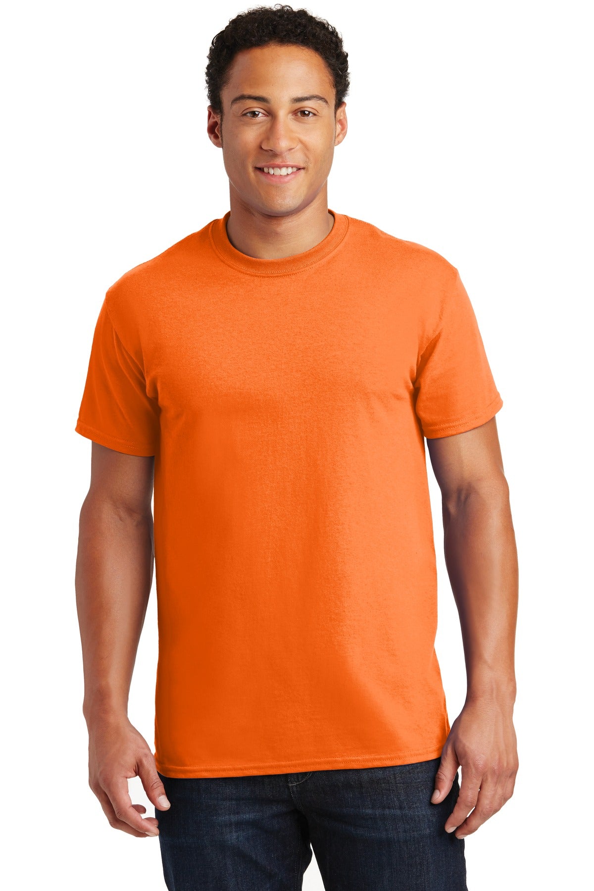 Gildan® Ultra Cotton® 100% US Cotton T-Shirt - S. Orange - S